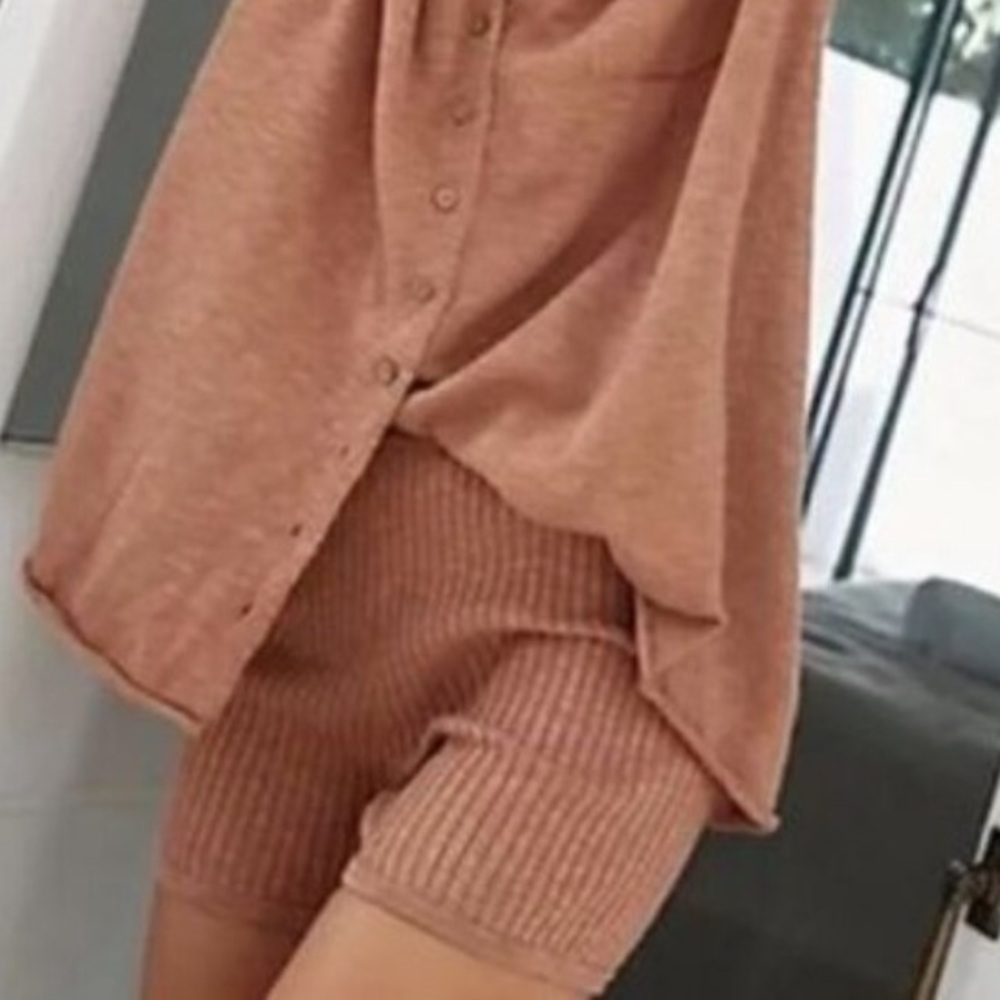 Free People Zuma knit shorts